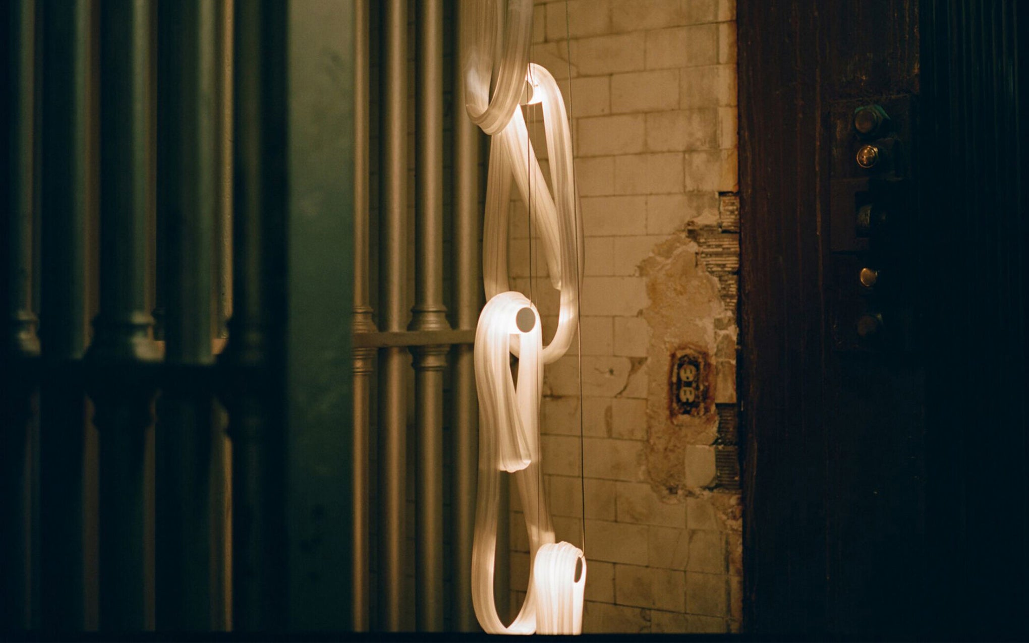 87 Cluster Column chandelier