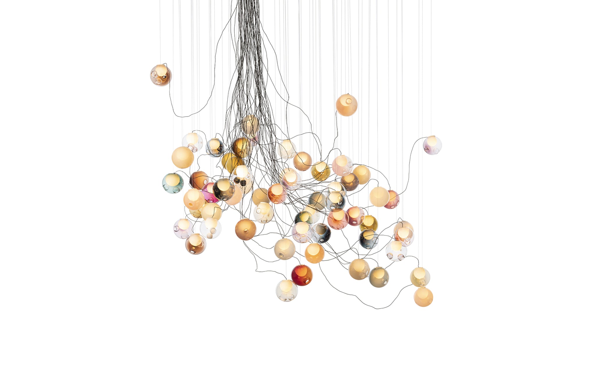 28 Random chandelier - sculptural cable