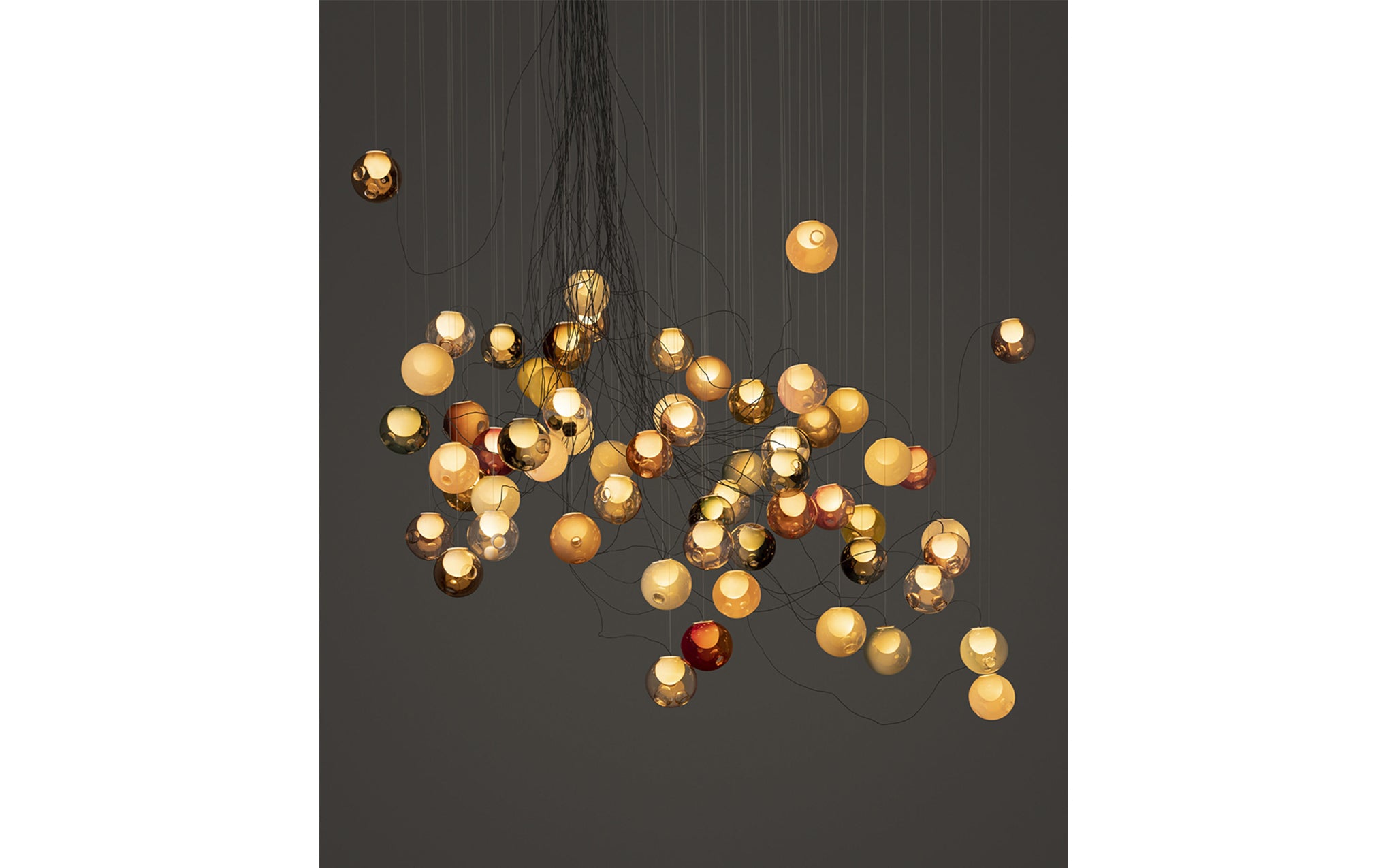 28 Random chandelier - sculptural cable