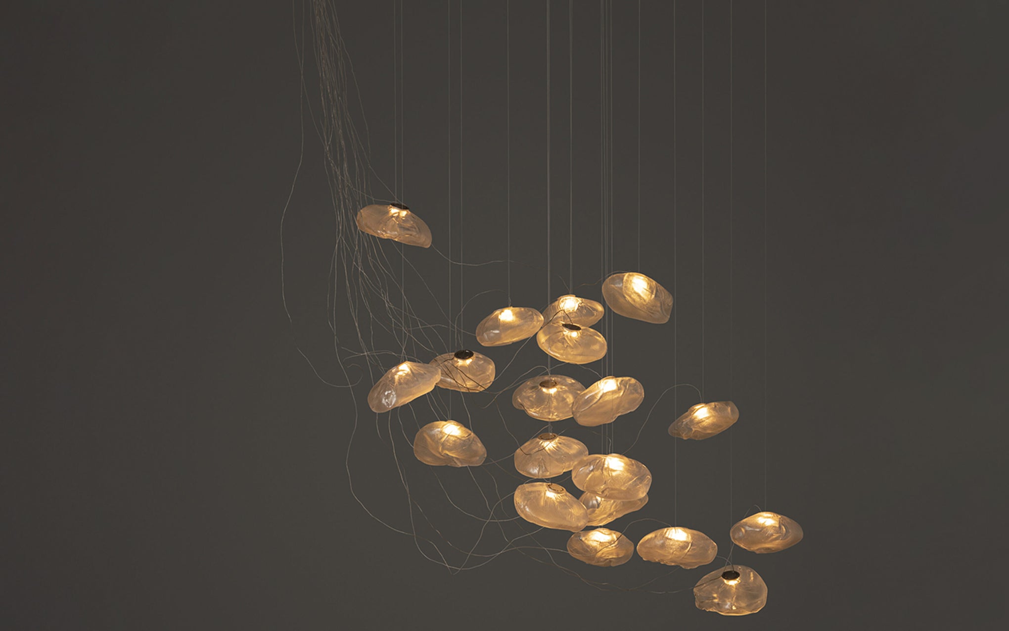 73 Random chandelier - sculptural cable