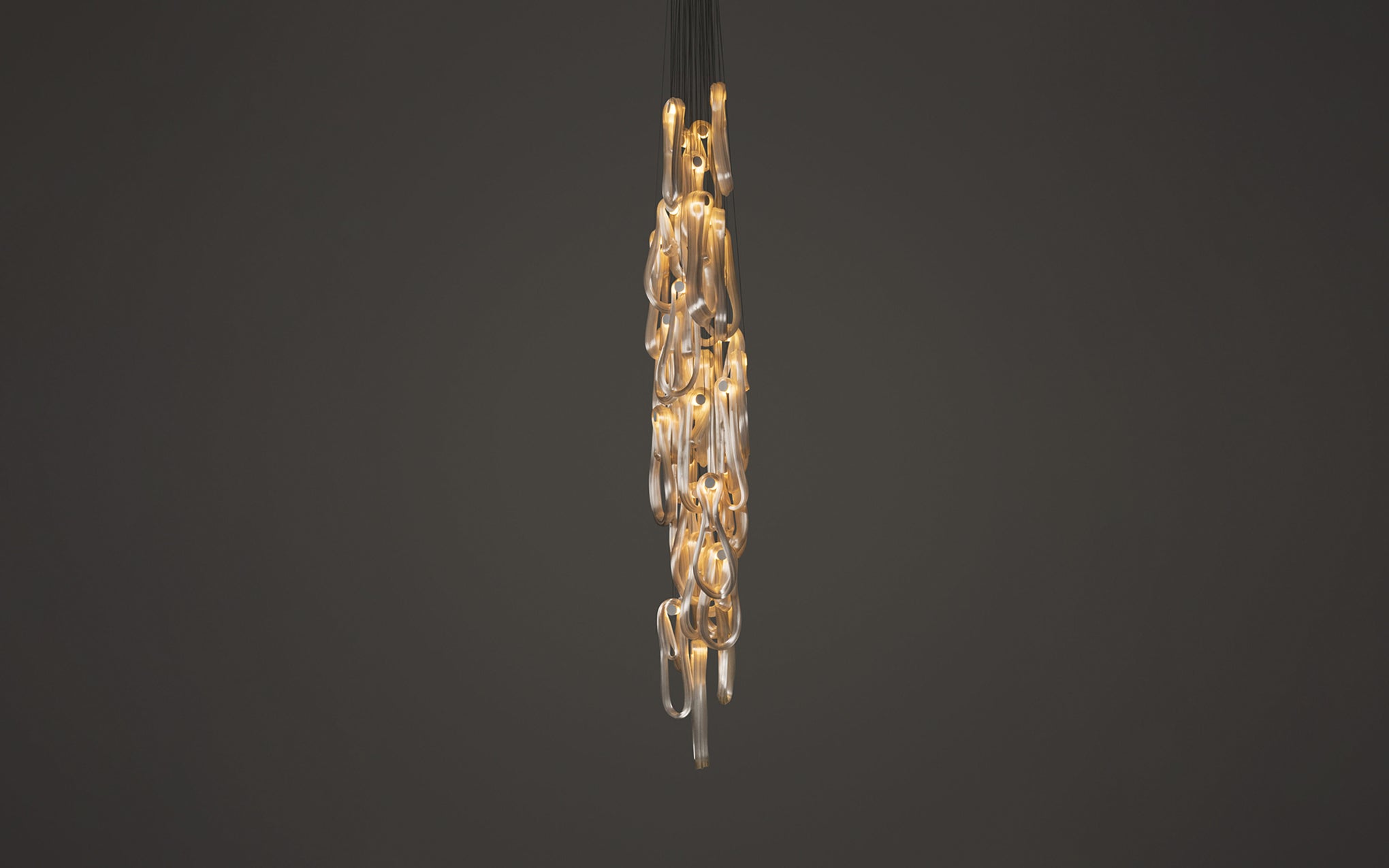 87 Cluster Column chandelier