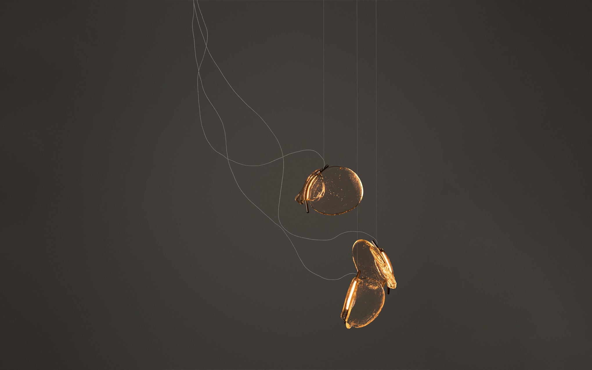 141 Random chandelier - sculptural cable