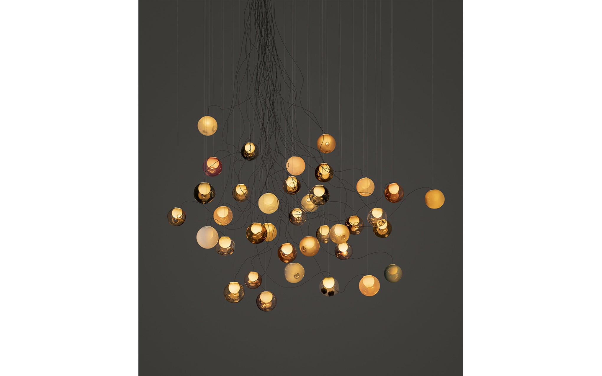 28 Random chandelier - sculptural cable