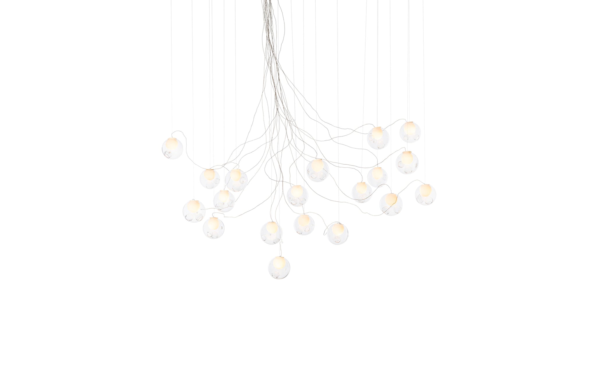 28 Random chandelier - sculptural cable