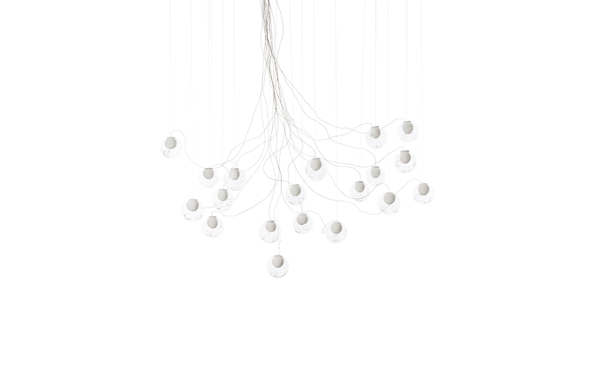 28 Random chandelier - sculptural cable