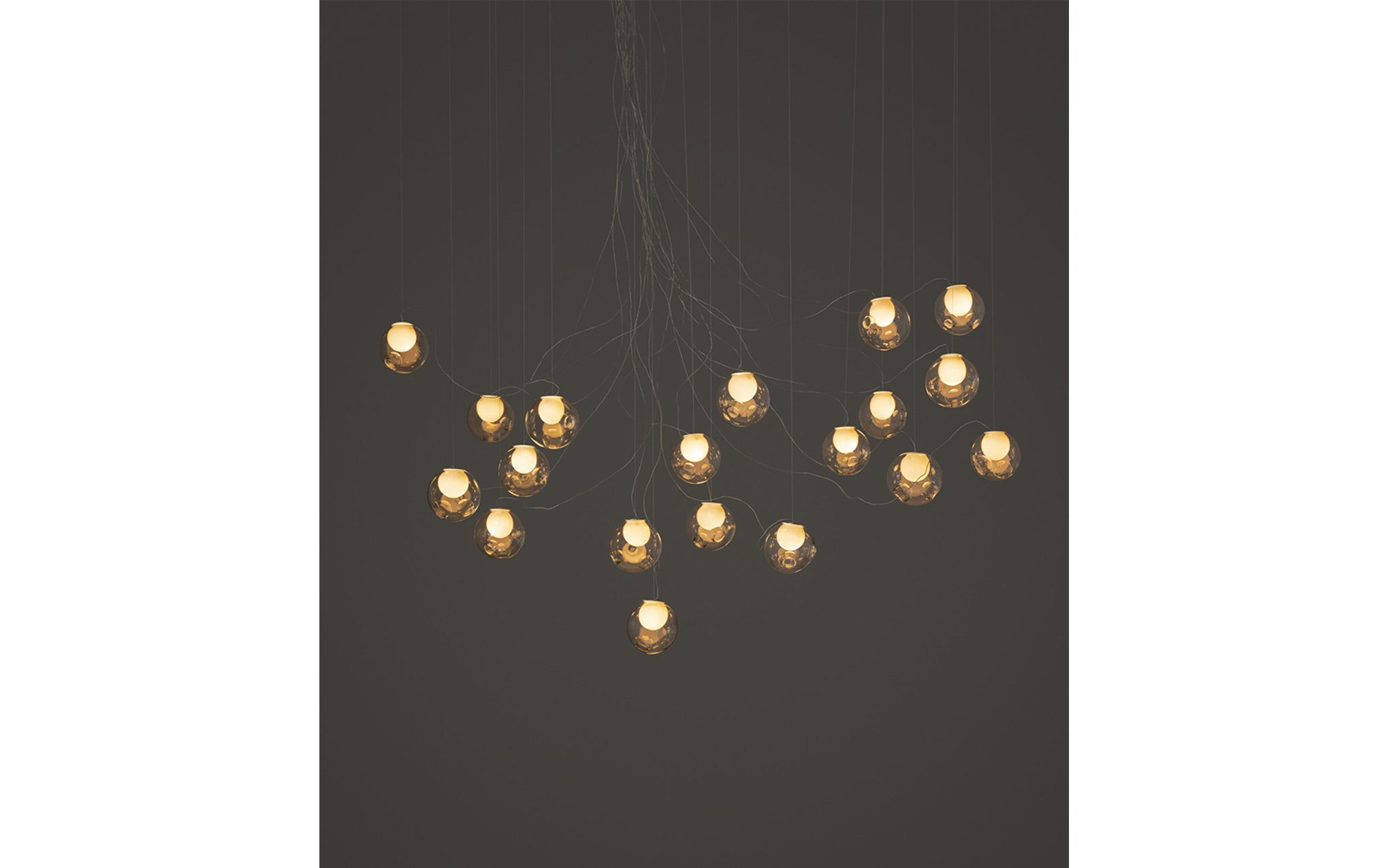 28 Random chandelier - sculptural cable