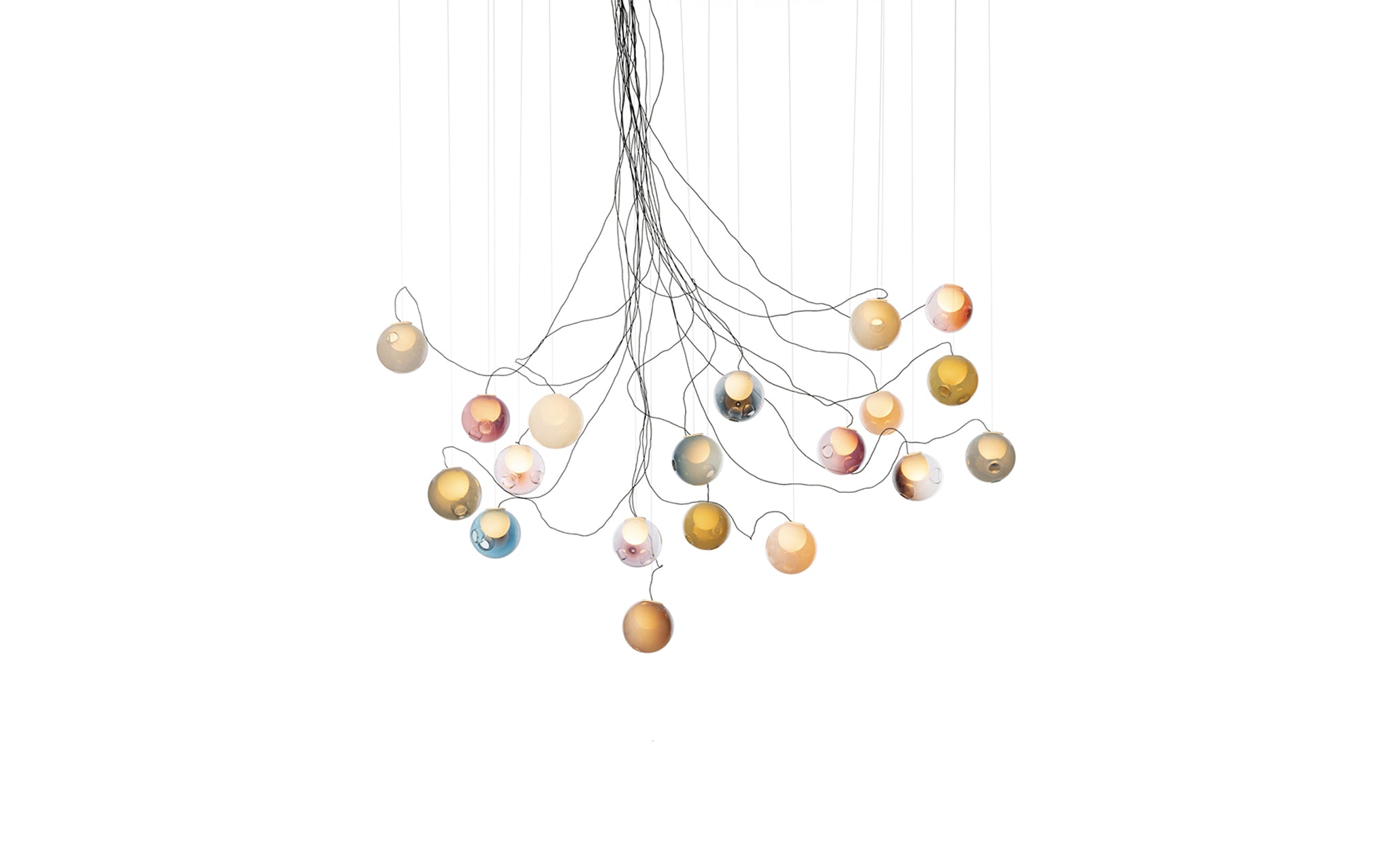28 Random chandelier - sculptural cable