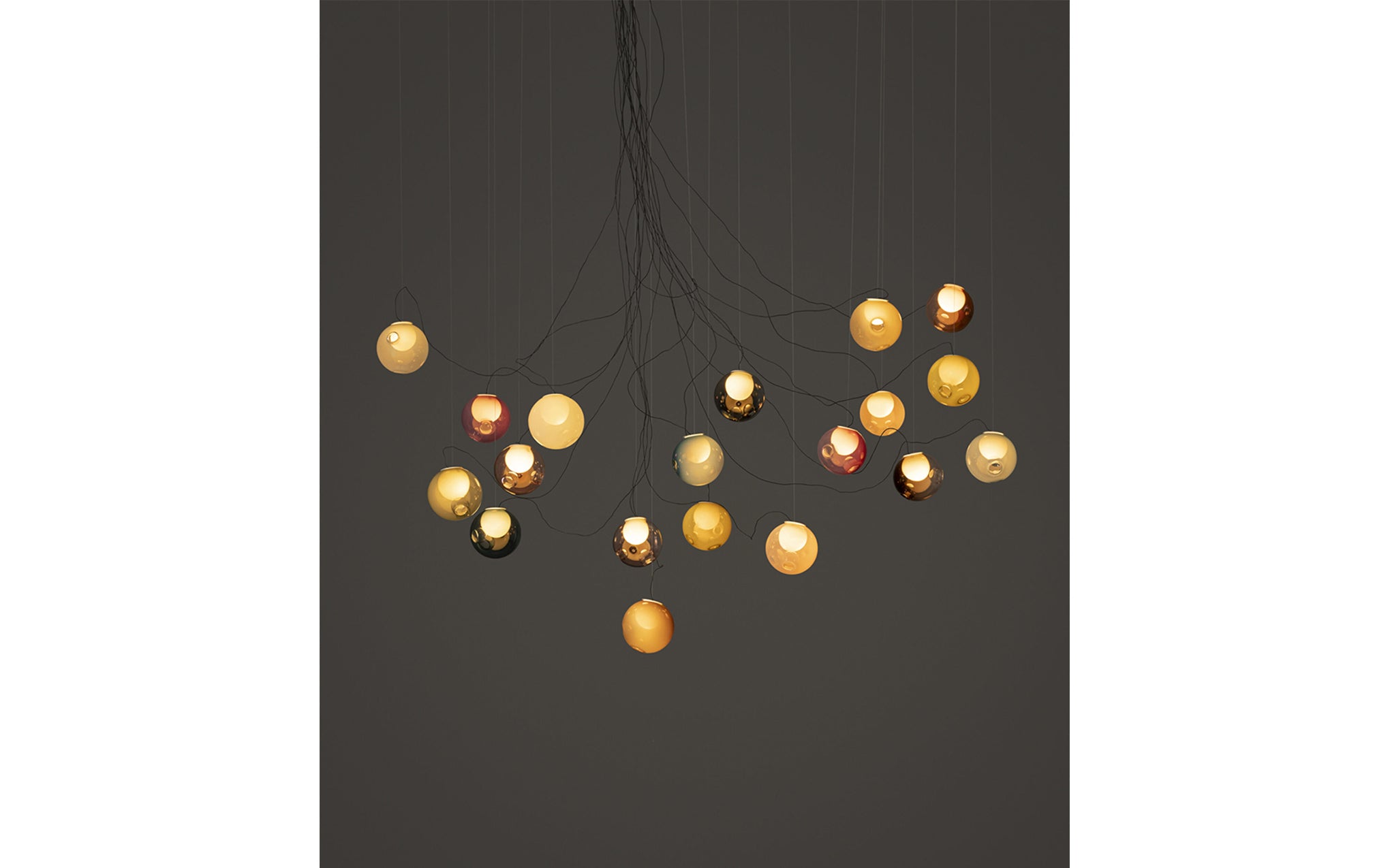 28 Random chandelier - sculptural cable