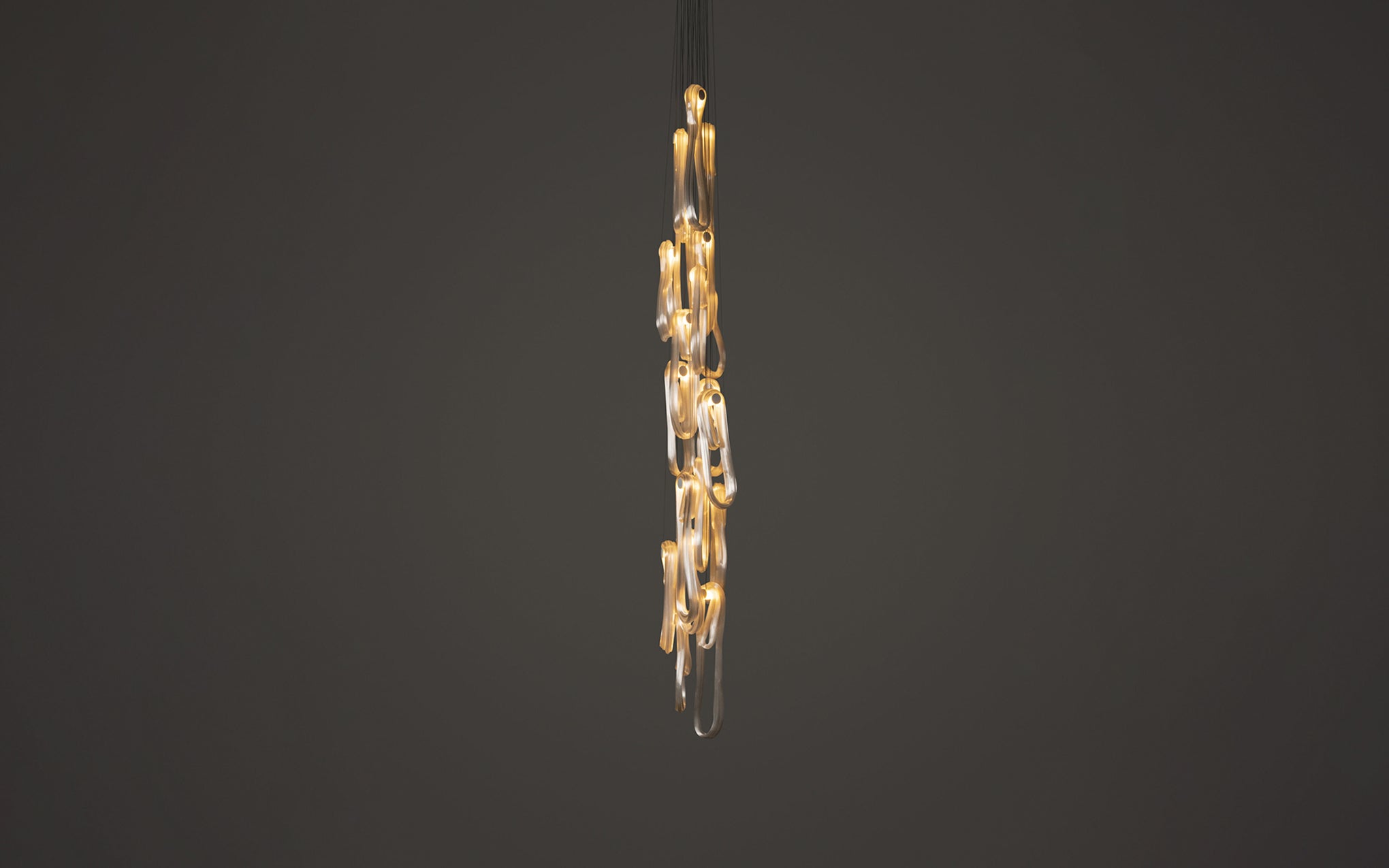 87 Cluster Column chandelier