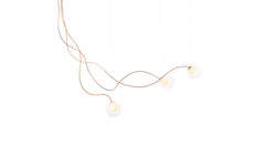 28 Copper chandelier - sculptural cable