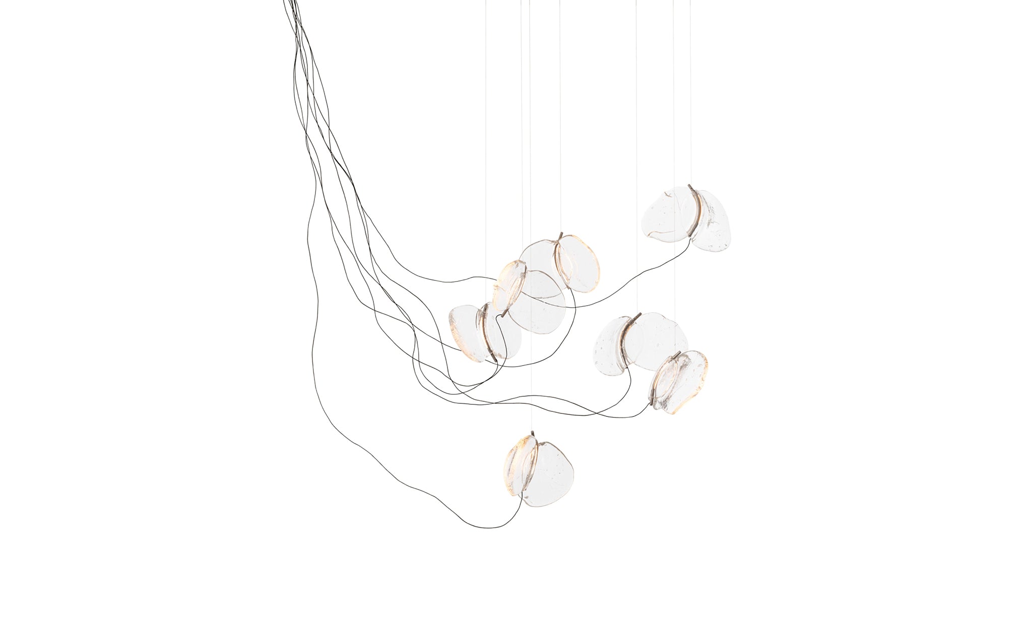 141 Random chandelier - sculptural cable