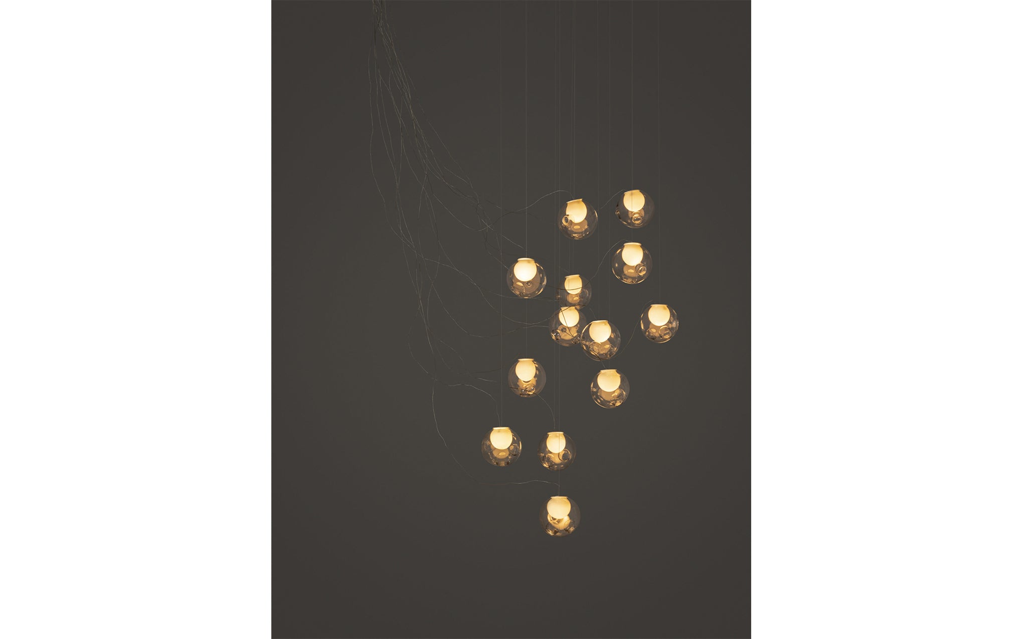 28 Random chandelier - sculptural cable