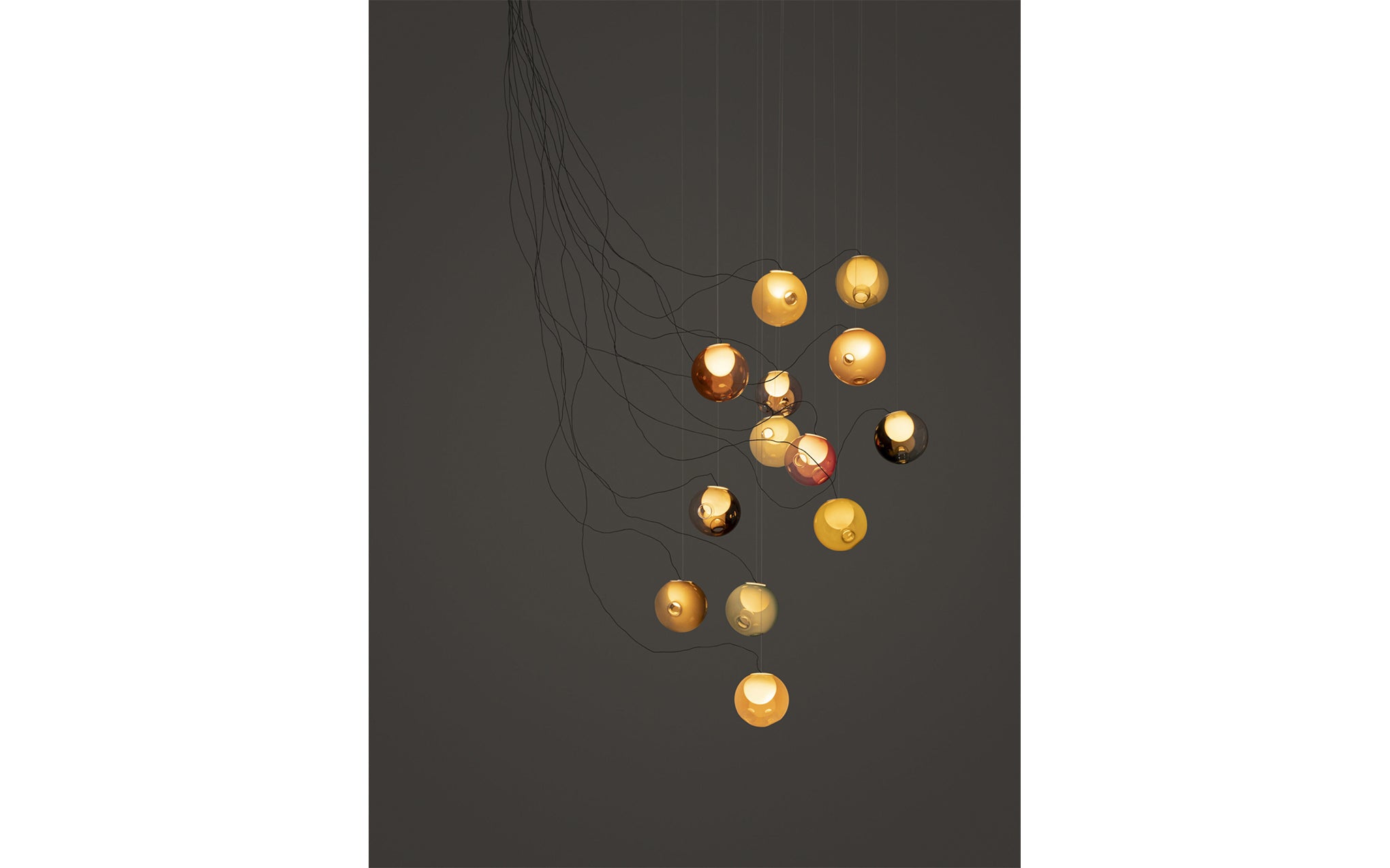 28 Random chandelier - sculptural cable