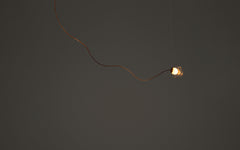 28.1c Copper pendant - sculptural cable