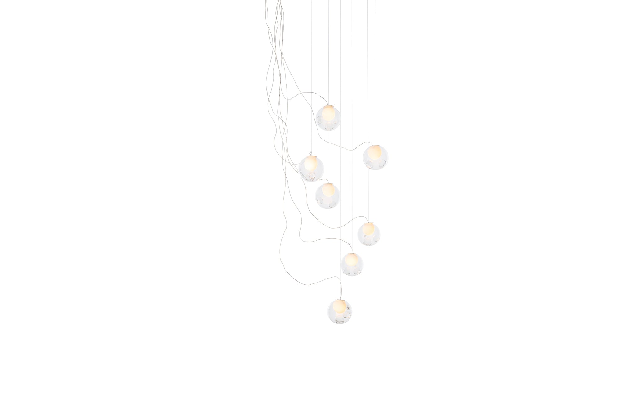 28 Random chandelier - sculptural cable