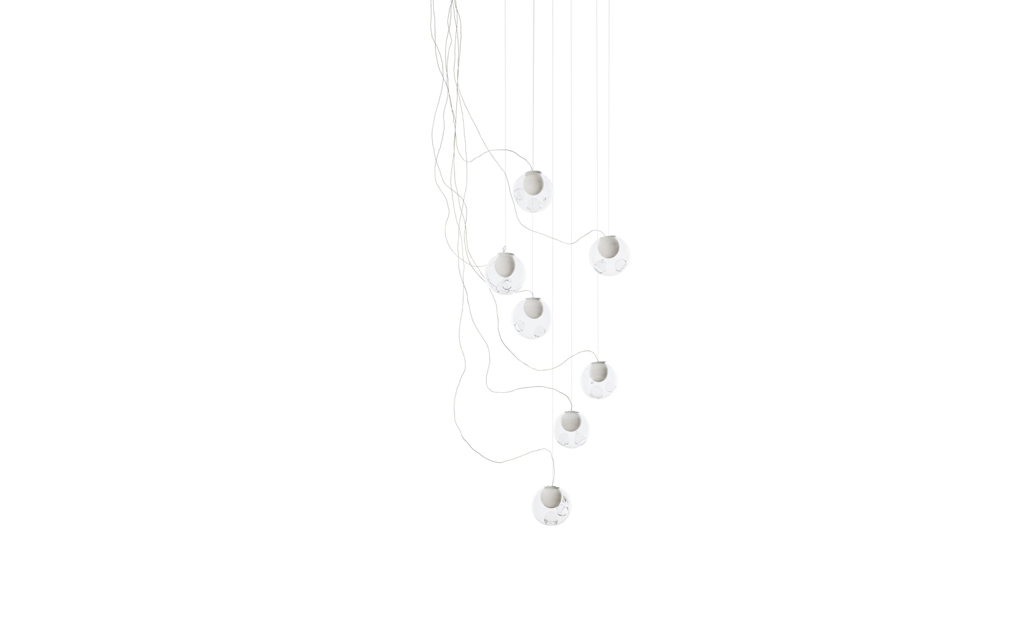 28 Random chandelier - sculptural cable