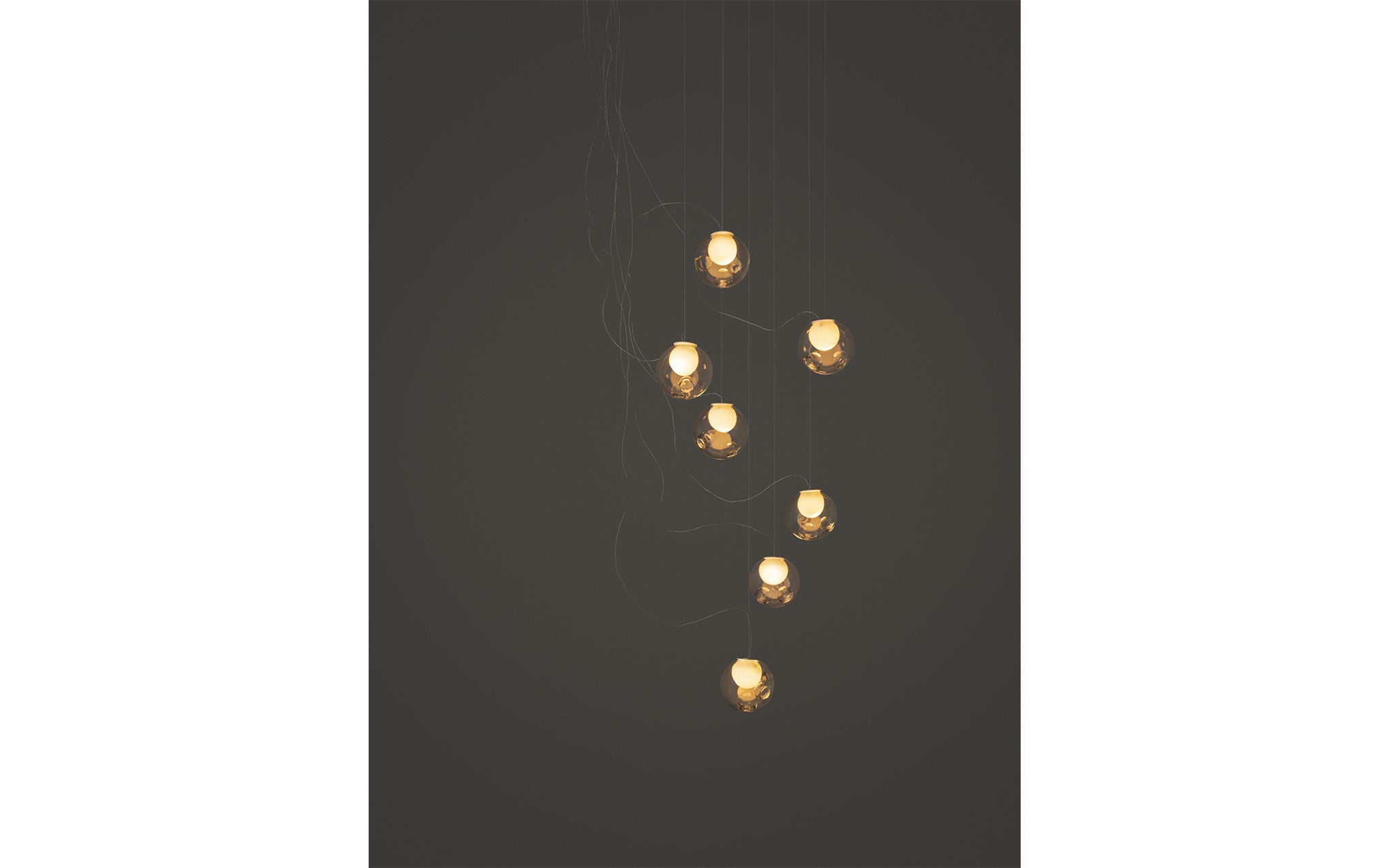 28 Random chandelier - sculptural cable