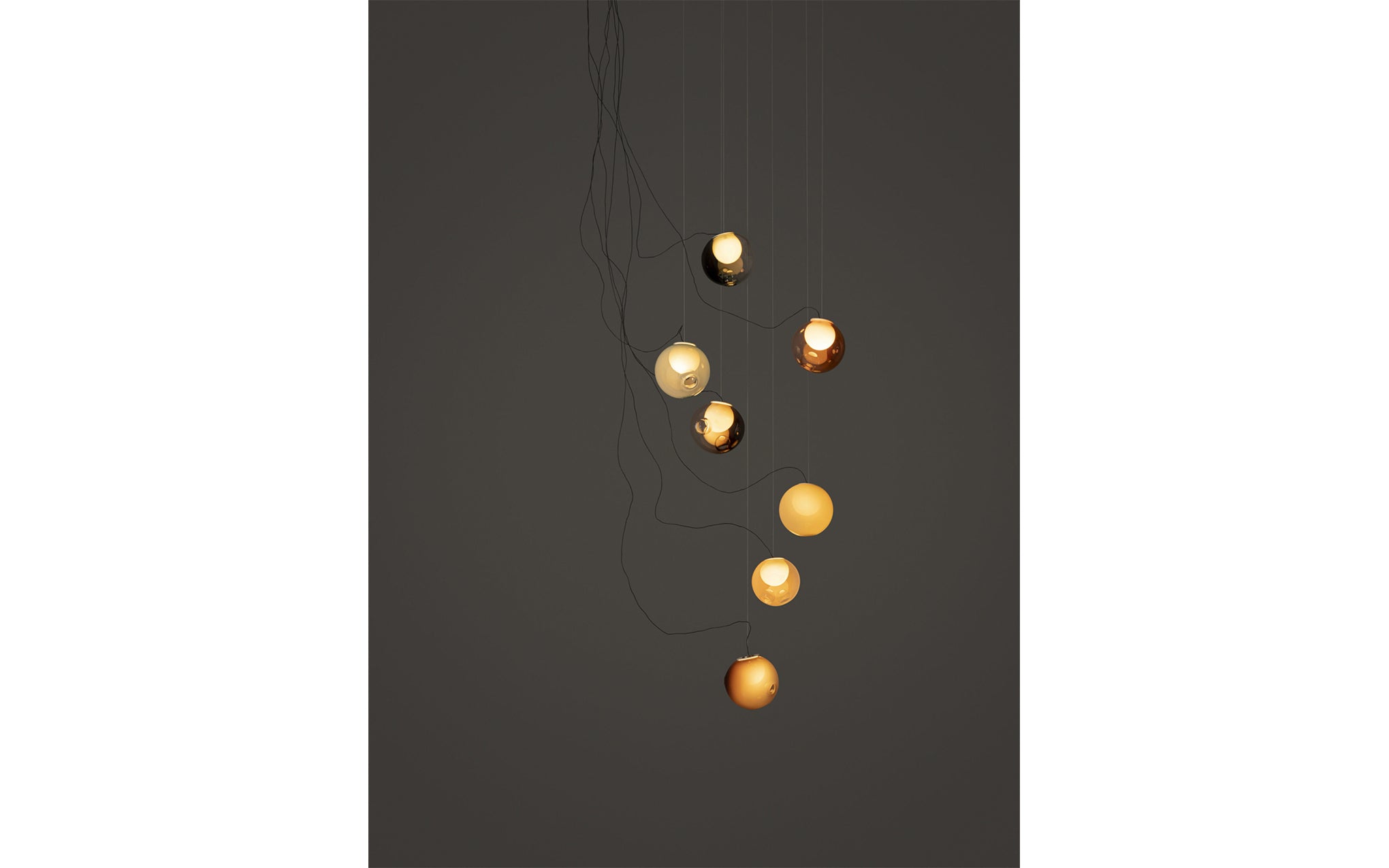 28 Random chandelier - sculptural cable