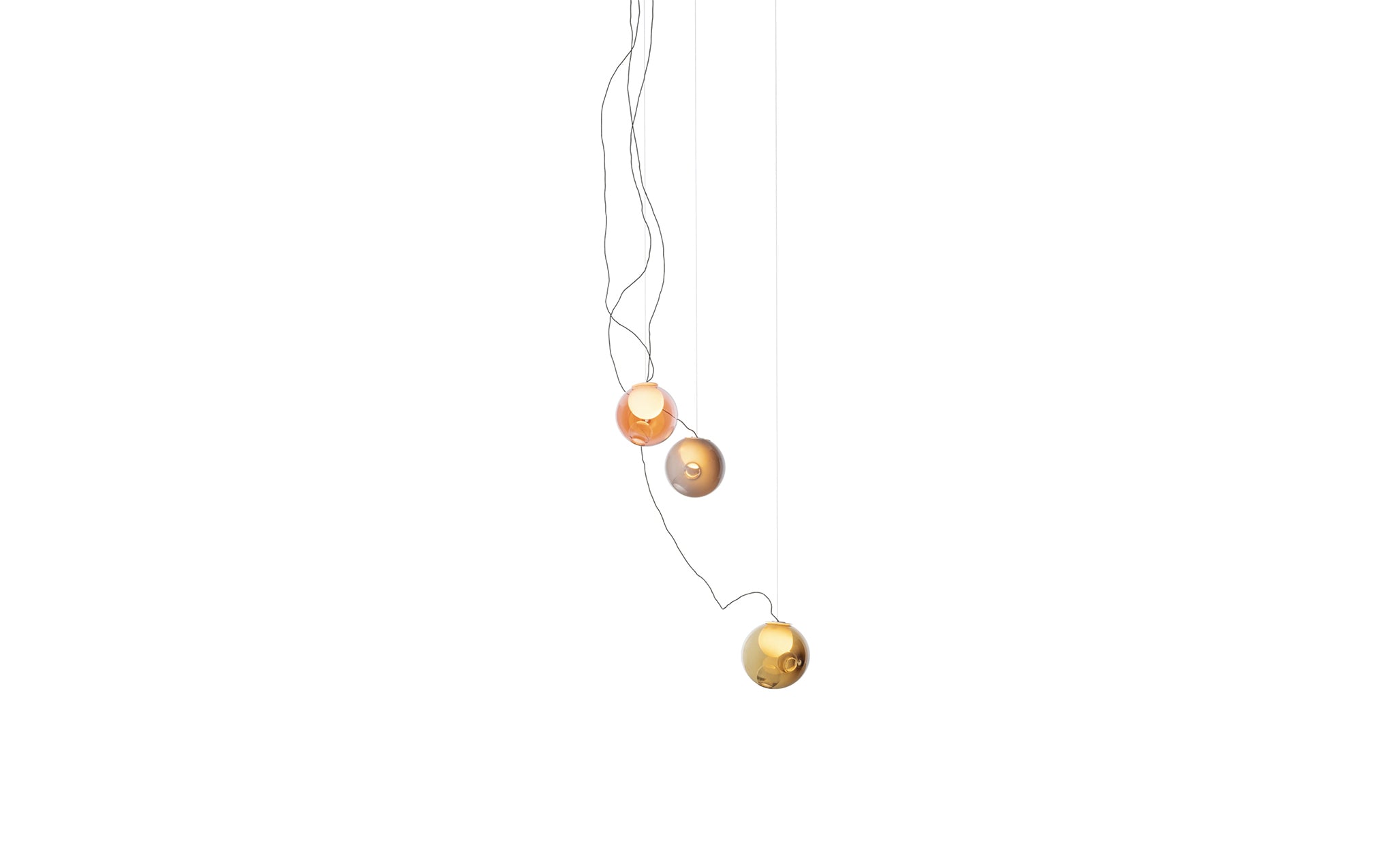 28 Random chandelier - sculptural cable