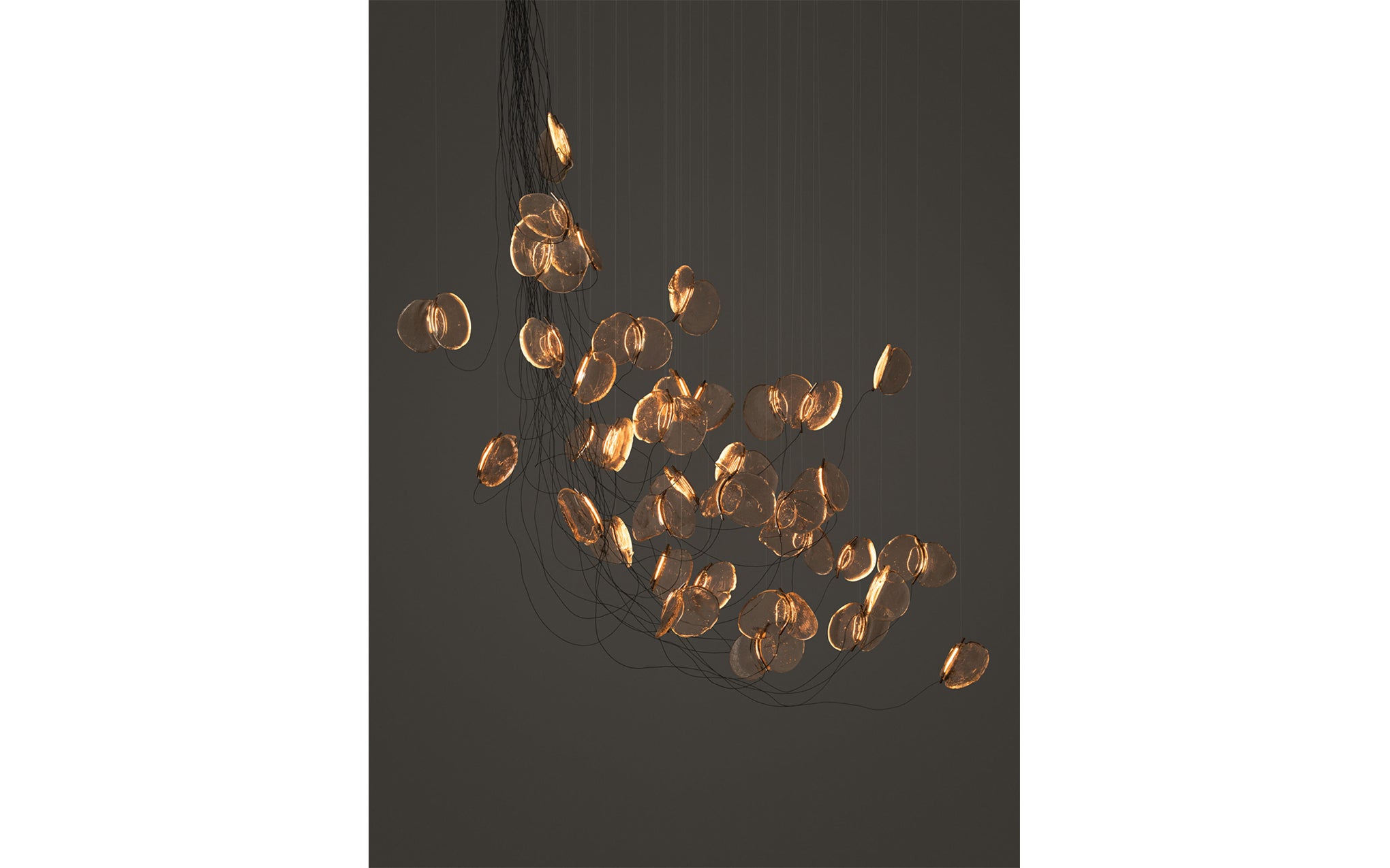 141 Random chandelier - sculptural cable