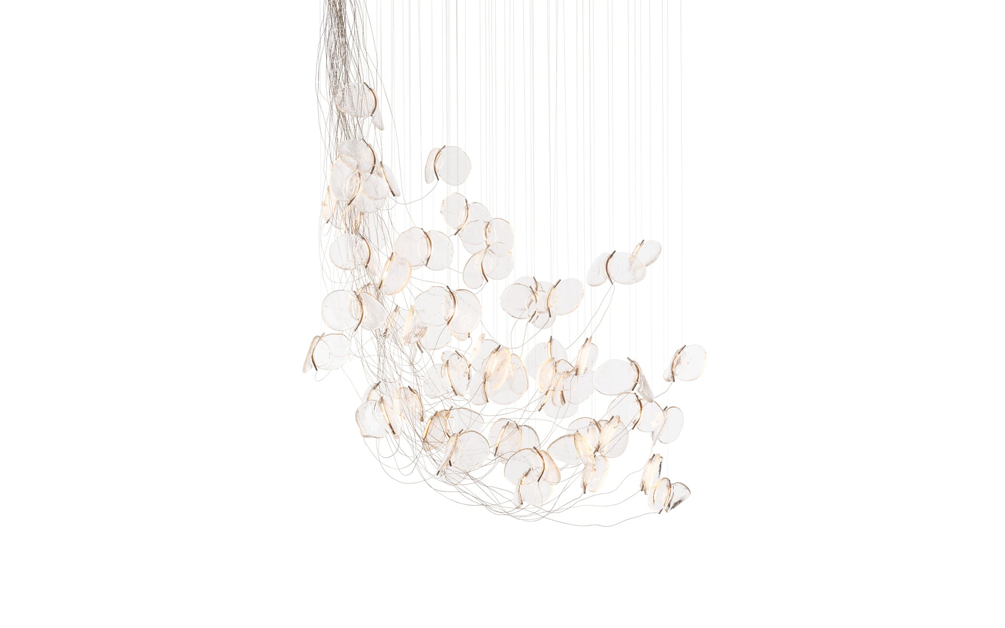 141 Random chandelier - sculptural cable