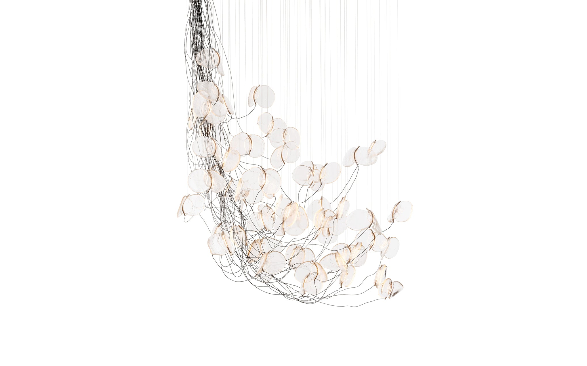 141 Random chandelier - sculptural cable