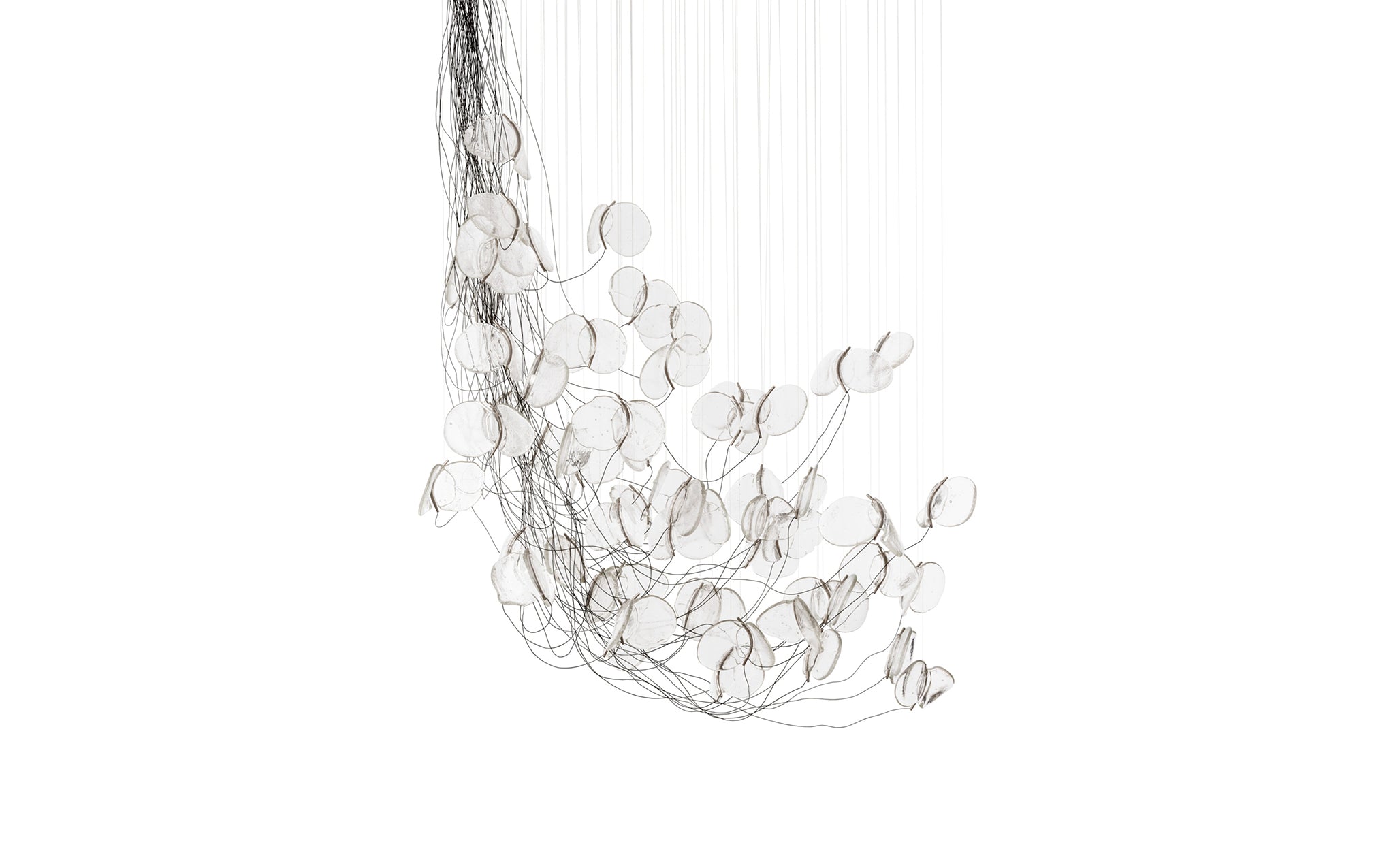 141 Random chandelier - sculptural cable