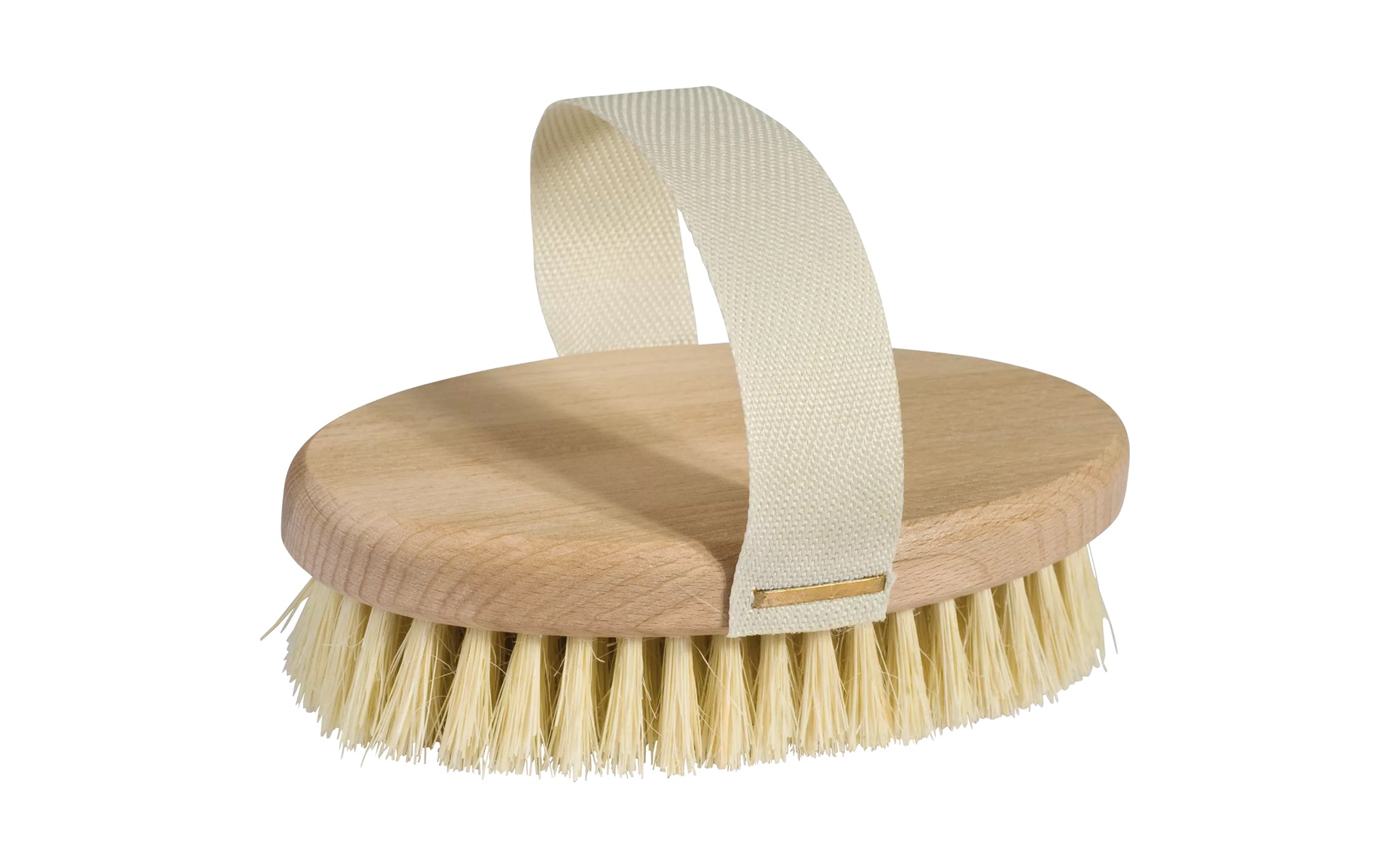 Massage brush with cotton belt