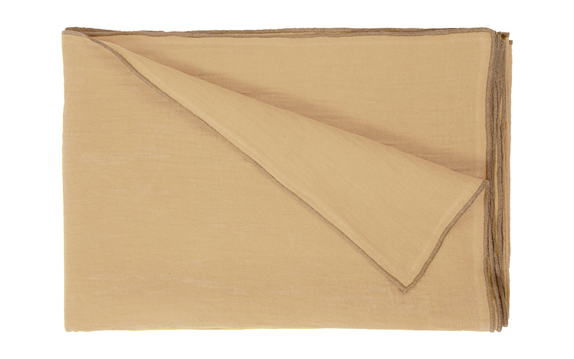 Evy linen throw - sand