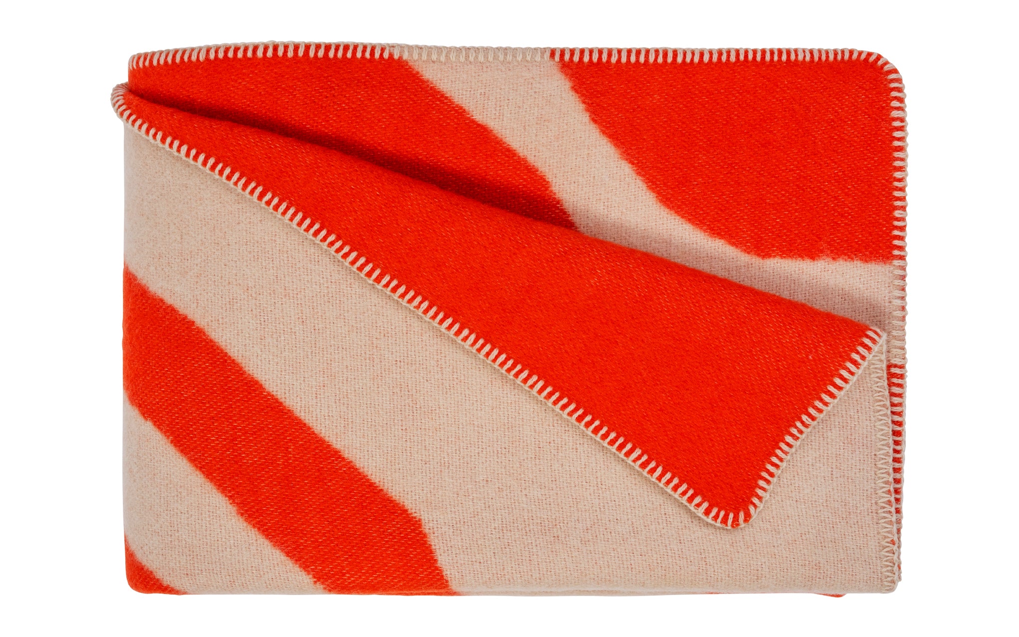 Pugh throw - red and beige
