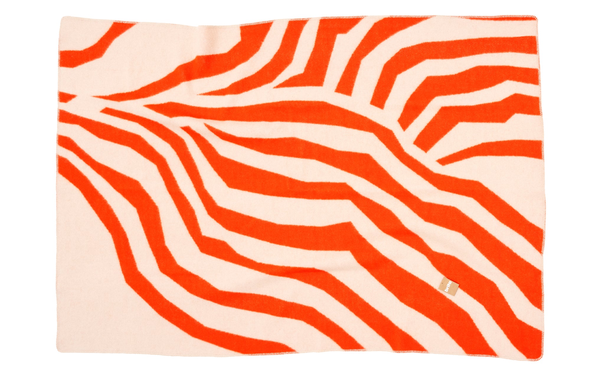 Pugh throw - red and beige