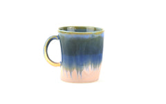 Distorted mug - dark blue & pink