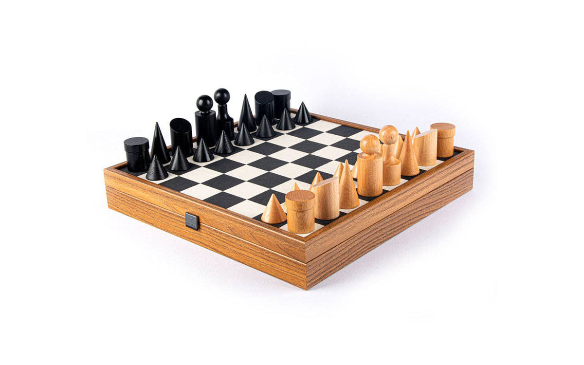 Bauhaus style chess set
