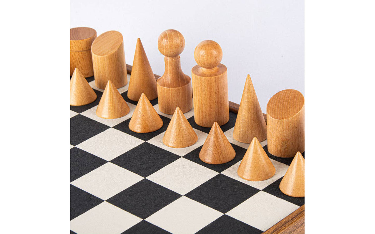 Bauhaus style chess set