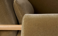 Bruno armchair - right arm high