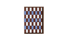 Happy Birthday card - blue & burgundy brugge tile