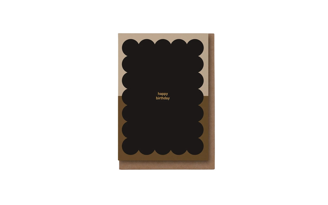 Happy Birthday card - scallop