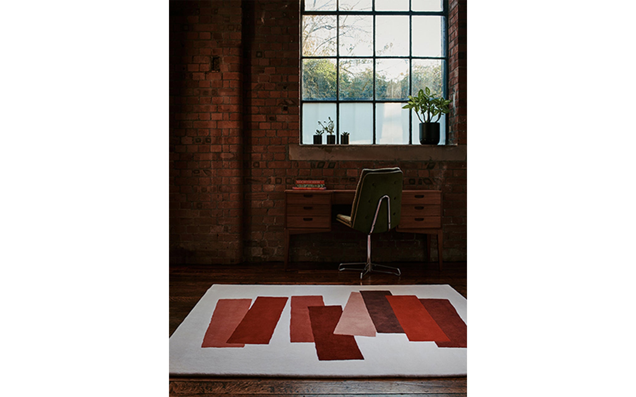 The Many Faces of Red rug