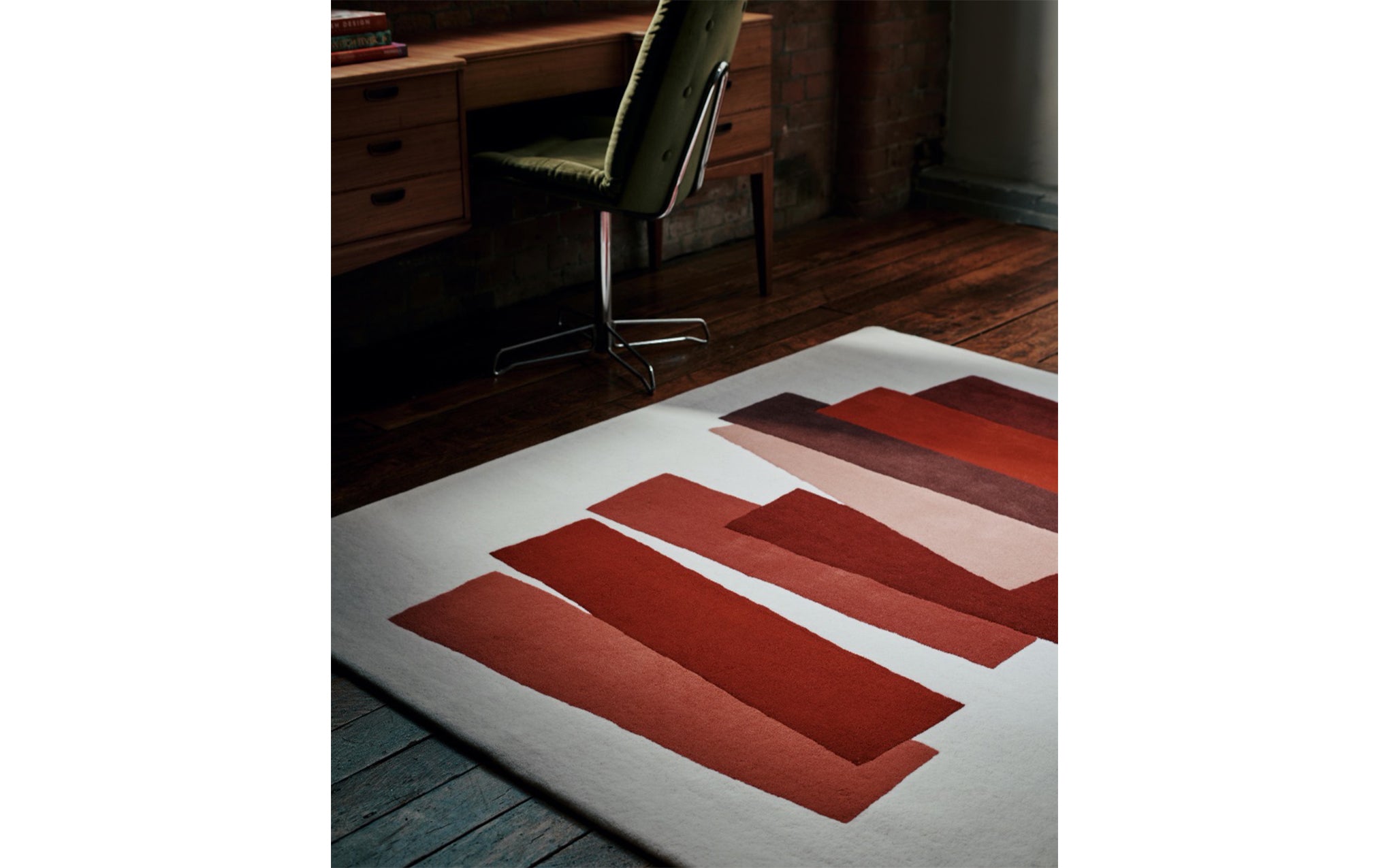 The Many Faces of Red rug