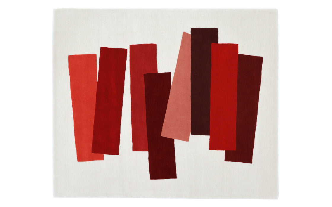 The Many Faces of Red rug