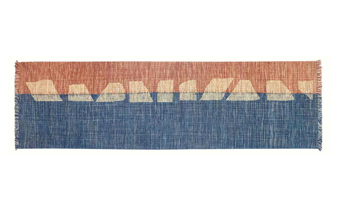 Small White Steps rug