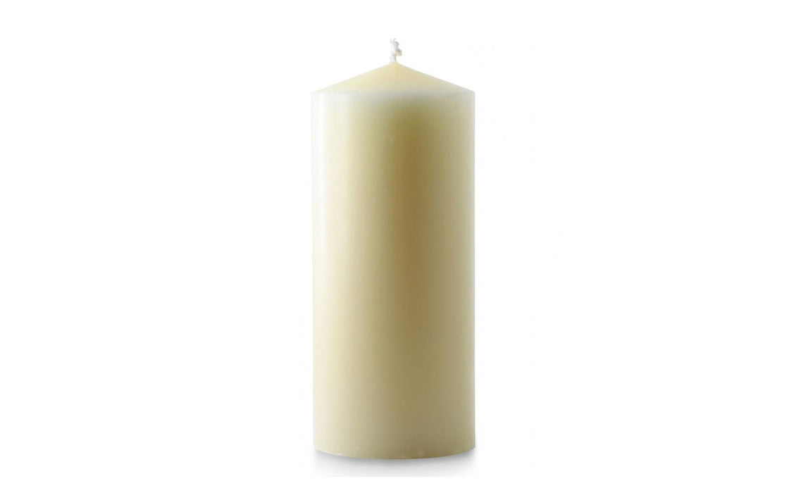 Charles Farris church candle with beeswax