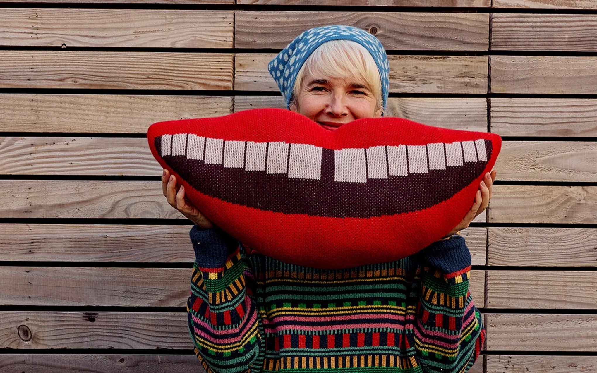Smile Shaped cushion