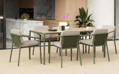 Campus outdoor rectangular table