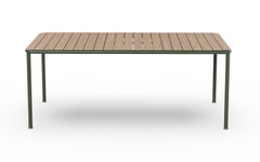 Campus outdoor rectangular table