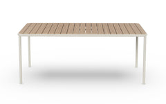 Campus outdoor rectangular table