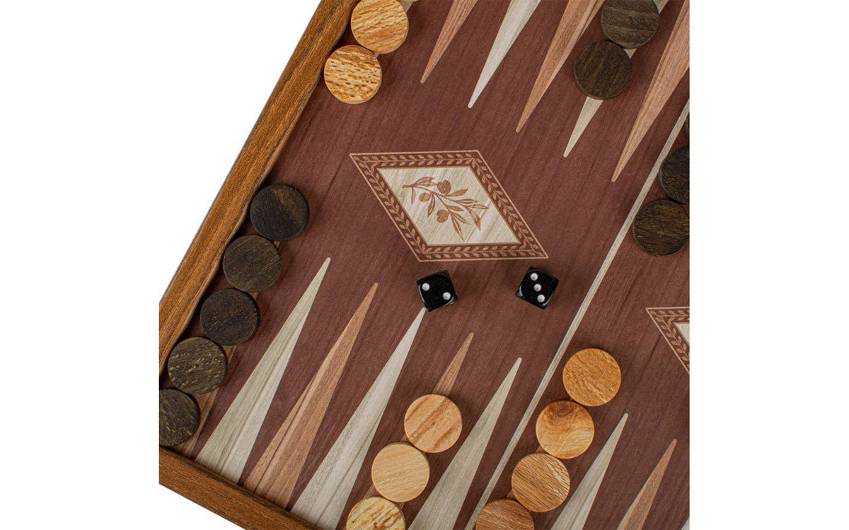 Classic 2-in-1 Chess & Backgammon game set