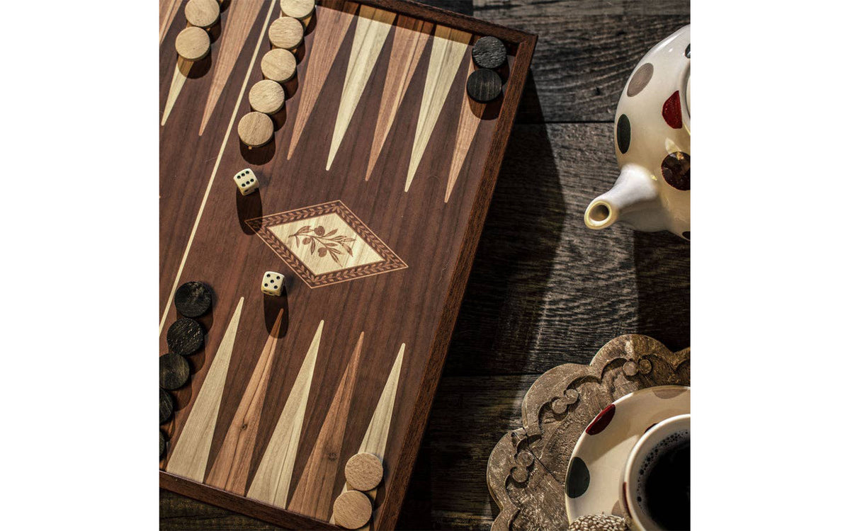 Classic 2-in-1 Chess & Backgammon game set