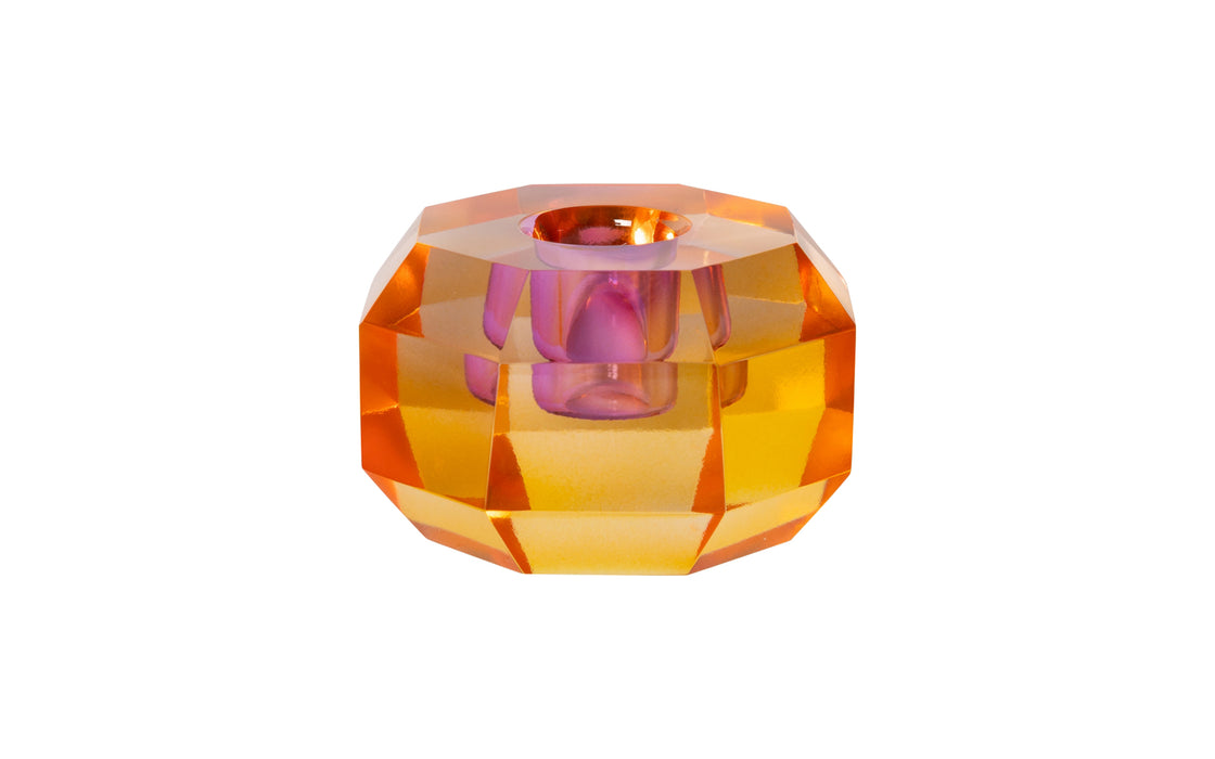 Crystal holder - orange ombre