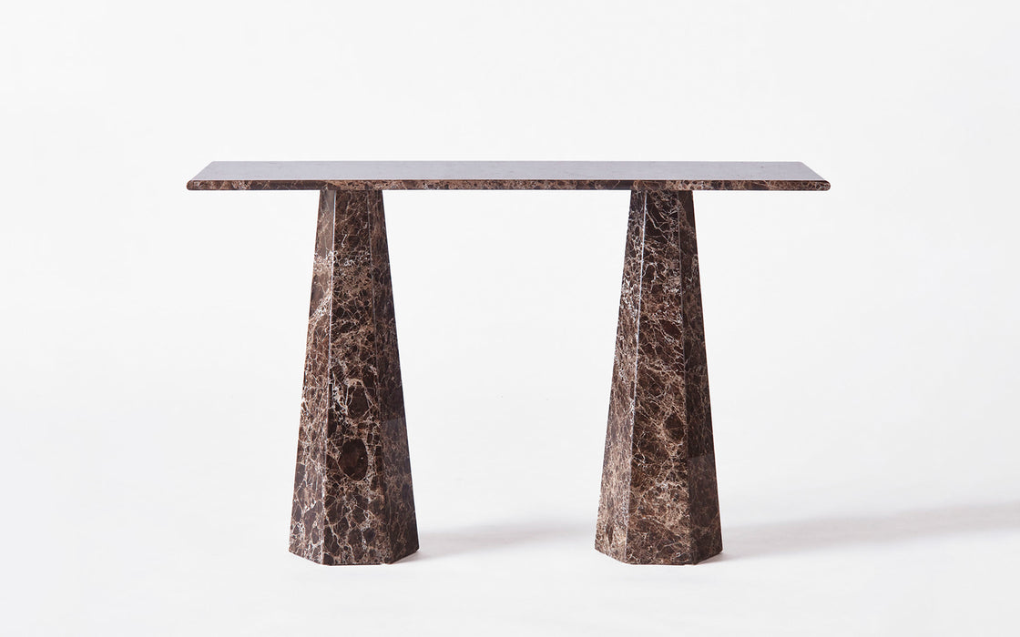 Hexagon console table
